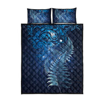 Matariki New Zealand Maori Silver Fern Quilt Bed Set Galaxy Blue Sky Style