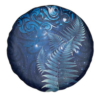 Matariki New Zealand Maori Silver Fern Spare Tire Cover Galaxy Blue Sky Style