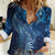 Matariki New Zealand Maori Silver Fern Women Casual Shirt Galaxy Blue Sky Style