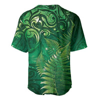 Matariki New Zealand Maori Silver Fern Baseball Jersey Galaxy Green Sky Style