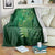 Matariki New Zealand Maori Silver Fern Blanket Galaxy Green Sky Style