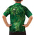 Matariki New Zealand Maori Silver Fern Family Matching Long Sleeve Bodycon Dress and Hawaiian Shirt Galaxy Green Sky Style