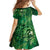 Matariki New Zealand Maori Silver Fern Family Matching Long Sleeve Bodycon Dress and Hawaiian Shirt Galaxy Green Sky Style