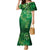 Matariki New Zealand Maori Silver Fern Family Matching Mermaid Dress and Hawaiian Shirt Galaxy Green Sky Style