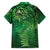 Matariki New Zealand Maori Silver Fern Family Matching Short Sleeve Bodycon Dress and Hawaiian Shirt Galaxy Green Sky Style