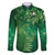 Matariki New Zealand Maori Silver Fern Family Matching Short Sleeve Bodycon Dress and Hawaiian Shirt Galaxy Green Sky Style