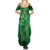 Matariki New Zealand Maori Silver Fern Family Matching Summer Maxi Dress and Hawaiian Shirt Galaxy Green Sky Style