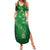 Matariki New Zealand Maori Silver Fern Summer Maxi Dress Galaxy Green Sky Style