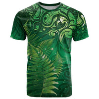 Matariki New Zealand Maori Silver Fern T Shirt Galaxy Green Sky Style