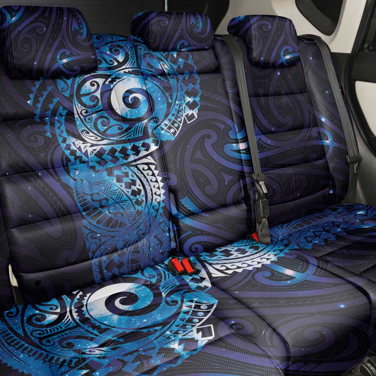 Matariki New Zealand Maori Koru Art Tattoo Back Car Seat Cover New Year Galaxy Blue Sky Style