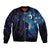 Matariki New Zealand Maori Koru Art Tattoo Bomber Jacket New Year Galaxy Blue Sky Style