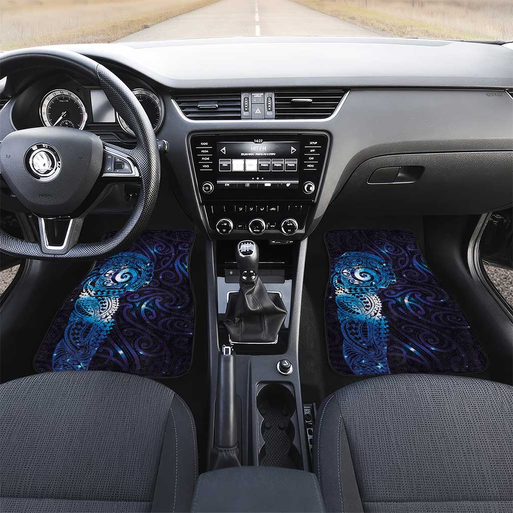 Matariki New Zealand Maori Koru Art Tattoo Car Mats New Year Galaxy Blue Sky Style