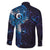 Matariki New Zealand Maori Koru Art Tattoo Family Matching Short Sleeve Bodycon Dress and Hawaiian Shirt New Year Galaxy Blue Sky Style