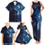 Matariki New Zealand Maori Koru Art Tattoo Family Matching Tank Maxi Dress and Hawaiian Shirt New Year Galaxy Blue Sky Style