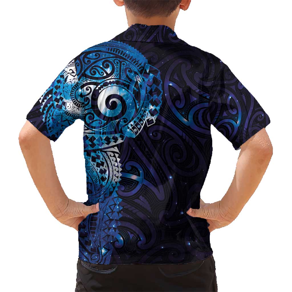 Matariki New Zealand Maori Koru Art Tattoo Hawaiian Shirt New Year Galaxy Blue Sky Style LT03 - Polynesian Pride