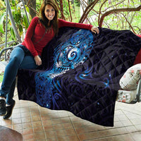 Matariki New Zealand Maori Koru Art Tattoo Quilt New Year Galaxy Blue Sky Style