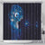 Matariki New Zealand Maori Koru Art Tattoo Shower Curtain New Year Galaxy Blue Sky Style