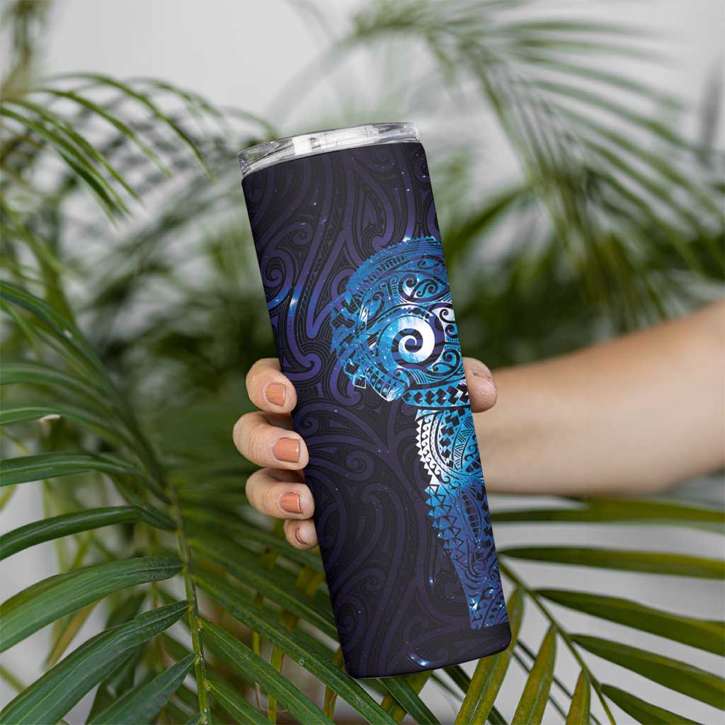Matariki New Zealand Maori Koru Art Tattoo Skinny Tumbler New Year Galaxy Blue Sky Style
