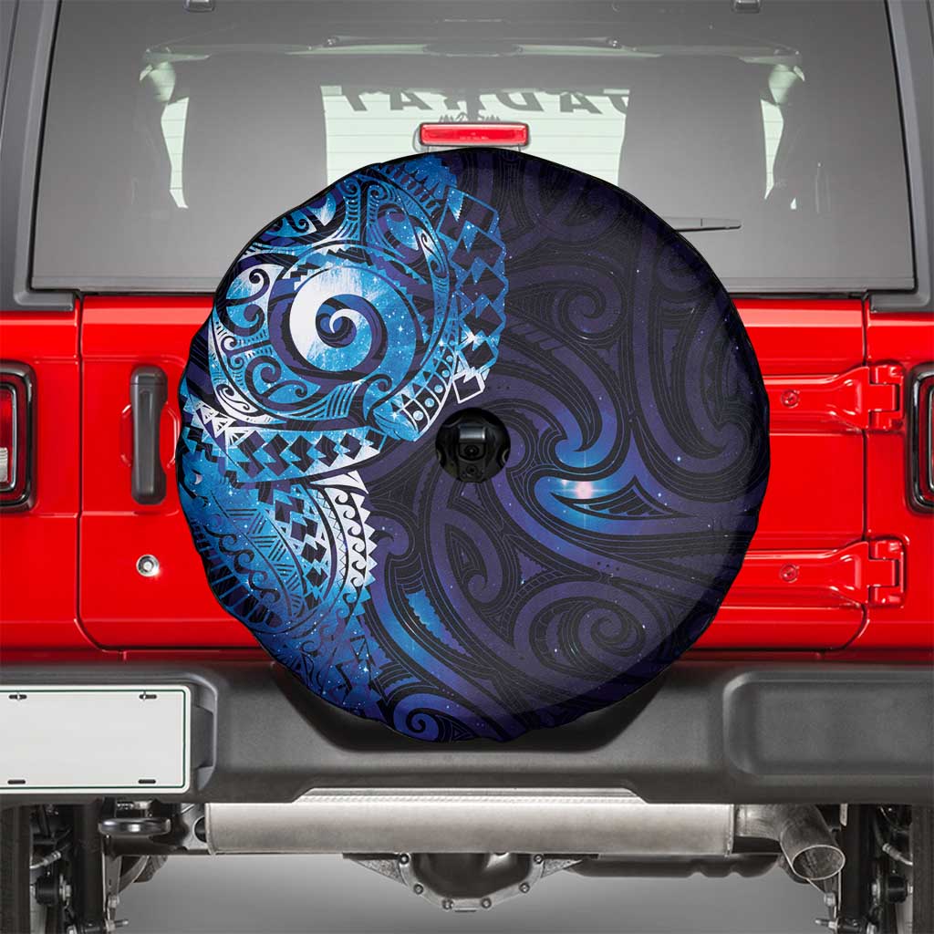 Matariki New Zealand Maori Koru Art Tattoo Spare Tire Cover New Year Galaxy Blue Sky Style