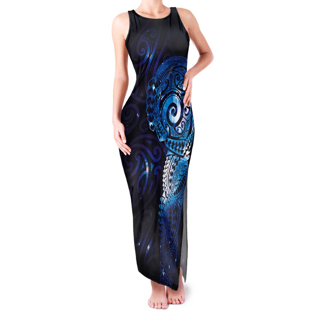 Matariki New Zealand Maori Koru Art Tattoo Tank Maxi Dress New Year Galaxy Blue Sky Style