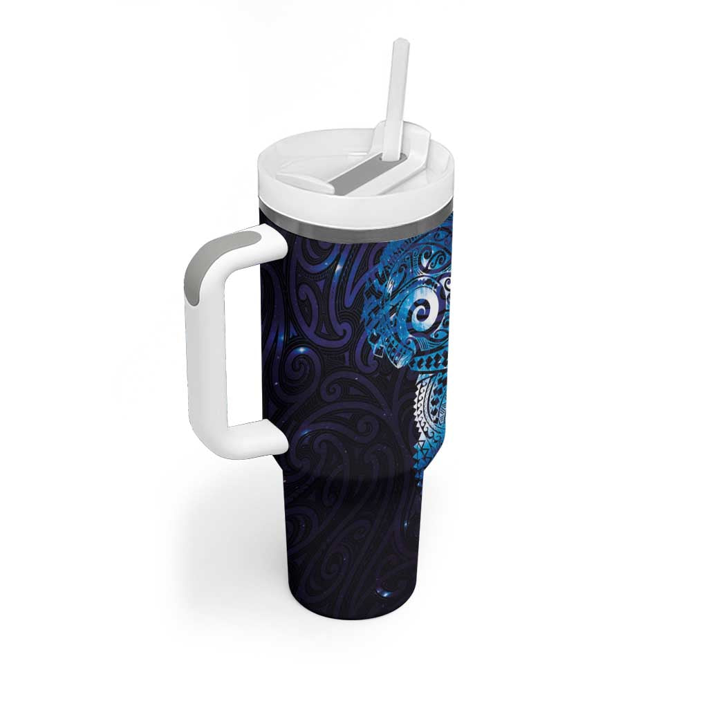 Matariki New Zealand Maori Koru Art Tattoo Tumbler With Handle New Year Galaxy Blue Sky Style