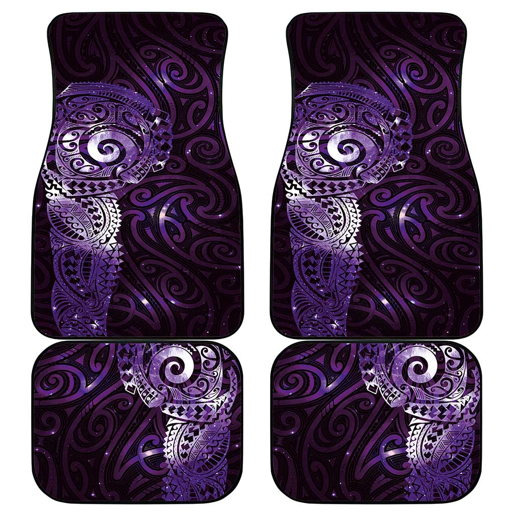 Matariki New Zealand Maori Koru Art Tattoo Car Mats New Year Galaxy Purple Sky Style