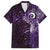 Matariki New Zealand Maori Koru Art Tattoo Family Matching Short Sleeve Bodycon Dress and Hawaiian Shirt New Year Galaxy Purple Sky Style