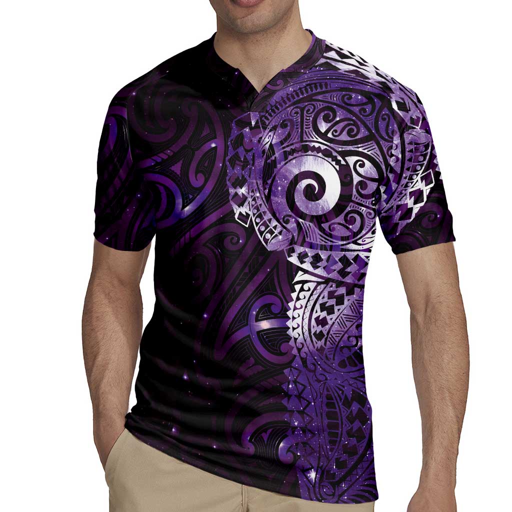 Matariki New Zealand Maori Koru Art Tattoo Rugby Jersey New Year Galaxy Purple Sky Style