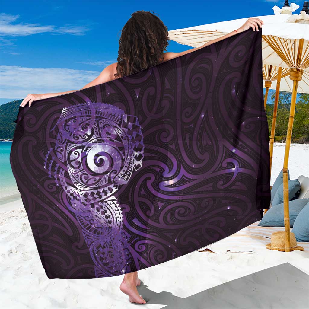 Matariki New Zealand Maori Koru Art Tattoo Sarong New Year Galaxy Purple Sky Style