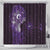 Matariki New Zealand Maori Koru Art Tattoo Shower Curtain New Year Galaxy Purple Sky Style