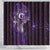 Matariki New Zealand Maori Koru Art Tattoo Shower Curtain New Year Galaxy Purple Sky Style