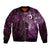Matariki New Zealand Maori Koru Art Tattoo Bomber Jacket New Year Galaxy Pink Sky Style
