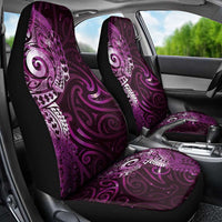Matariki New Zealand Maori Koru Art Tattoo Car Seat Cover New Year Galaxy Pink Sky Style