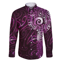 Matariki New Zealand Maori Koru Art Tattoo Family Matching Short Sleeve Bodycon Dress and Hawaiian Shirt New Year Galaxy Pink Sky Style