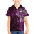 Matariki New Zealand Maori Koru Art Tattoo Family Matching Short Sleeve Bodycon Dress and Hawaiian Shirt New Year Galaxy Pink Sky Style