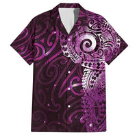Matariki New Zealand Maori Koru Art Tattoo Hawaiian Shirt New Year Galaxy Pink Sky Style LT03 Pink - Polynesian Pride