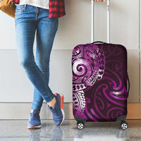 Matariki New Zealand Maori Koru Art Tattoo Luggage Cover New Year Galaxy Pink Sky Style