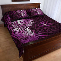Matariki New Zealand Maori Koru Art Tattoo Quilt Bed Set New Year Galaxy Pink Sky Style