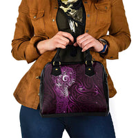 Matariki New Zealand Maori Koru Art Tattoo Shoulder Handbag New Year Galaxy Pink Sky Style