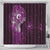 Matariki New Zealand Maori Koru Art Tattoo Shower Curtain New Year Galaxy Pink Sky Style