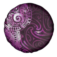 Matariki New Zealand Maori Koru Art Tattoo Spare Tire Cover New Year Galaxy Pink Sky Style