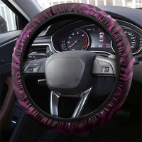 Matariki New Zealand Maori Koru Art Tattoo Steering Wheel Cover New Year Galaxy Pink Sky Style