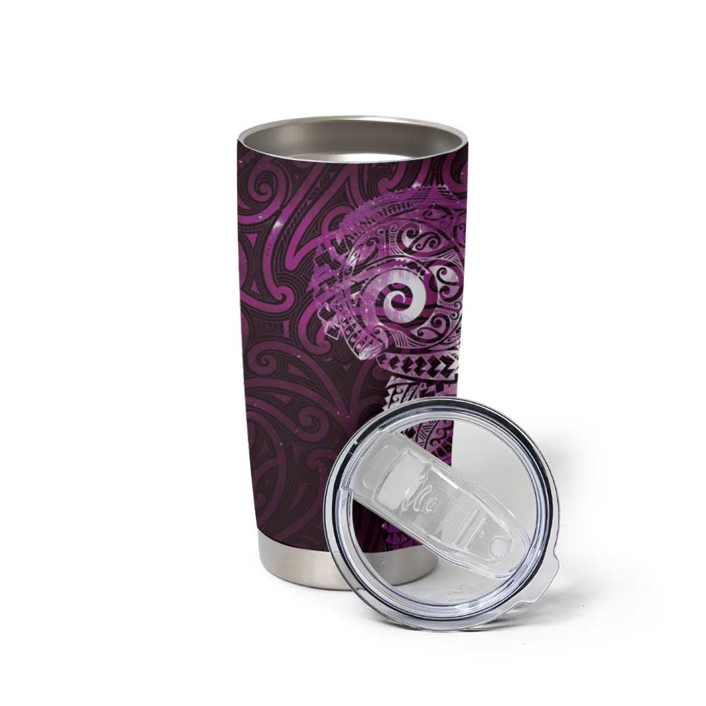 Matariki New Zealand Maori Koru Art Tattoo Tumbler Cup New Year Galaxy Pink Sky Style