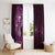 Matariki New Zealand Maori Koru Art Tattoo Window Curtain New Year Galaxy Pink Sky Style
