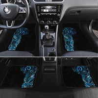 New Zealand Maori Koru Art Traditional Tattoo Car Mats Paua Shell