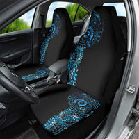 New Zealand Maori Koru Art Traditional Tattoo Car Seat Cover Paua Shell