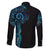 New Zealand Maori Koru Art Traditional Tattoo Family Matching Short Sleeve Bodycon Dress and Hawaiian Shirt Paua Shell