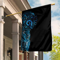 New Zealand Maori Koru Art Traditional Tattoo Garden Flag Paua Shell