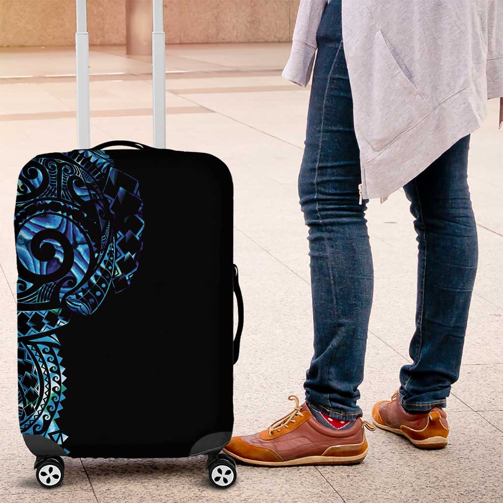 New Zealand Maori Koru Art Traditional Tattoo Luggage Cover Paua Shell