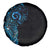 New Zealand Maori Koru Art Traditional Tattoo Spare Tire Cover Paua Shell